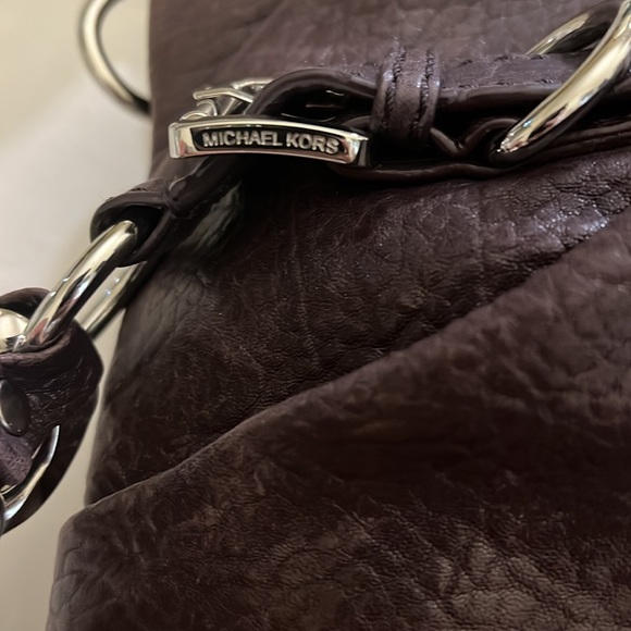 Purple leather Michael Kors bag purse - Picture 9 of 10